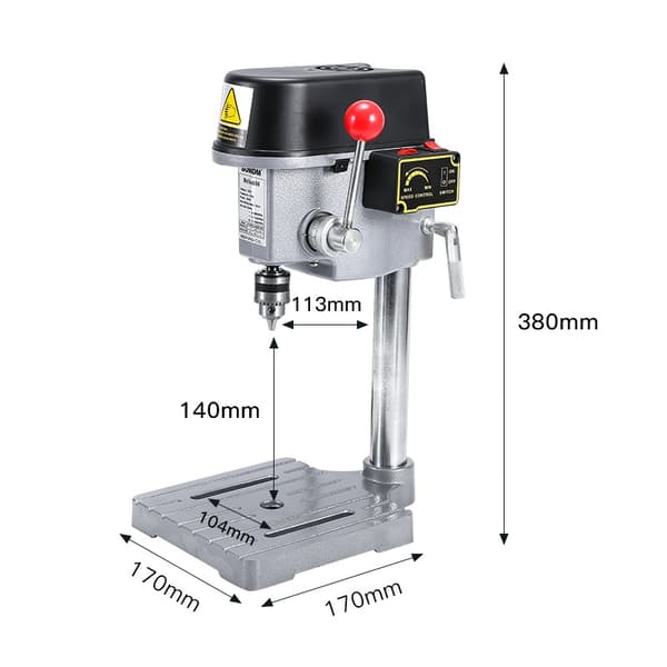 Borrställning, 220V 340W Elektrisk Borrstöd, Mini Bordsborrställning, Gör-det-själv Arbetsbänksfixtur, Spanien