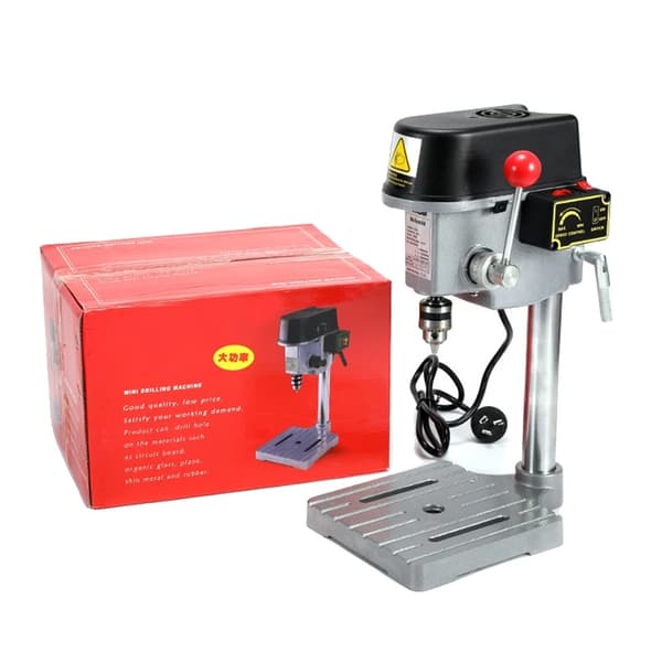 Borrställning, 220V 340W Elektrisk Borrstöd, Mini Bordsborrställning, Gör-det-själv Arbetsbänksfixtur, Spanien