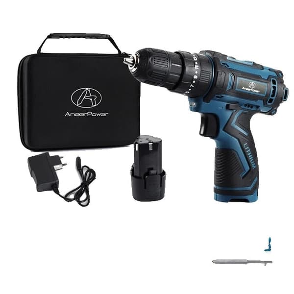 Trådløs skruetrækker, 3 funktioner, lithium batteri, BK12VBZD1