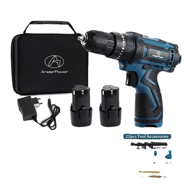 Trådløs skruetrækker, 3 funktioner, lithium batteri, BK12VBZD1