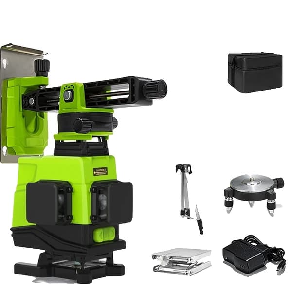 Laser Niveau, 4D Grønne Linjer, Fjernbetjening, IE16-DC12G-H15