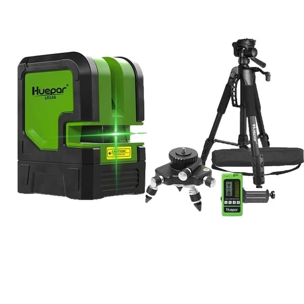 Laser Niveau Kit, Grøn Stråle, Selvnivellerende, Sæt 3