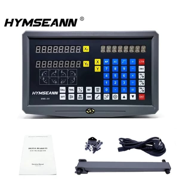 Digitaalinen näyttö, AC110V/220V näyttö, 0-1000mm lineaarinen asteikko kooderi, 0005mm täydellinen pakkaus