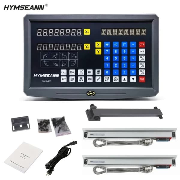 Digitaalinen näyttö, AC110V/220V näyttö, 0-1000mm lineaarinen asteikko kooderi, 0005mm täydellinen pakkaus