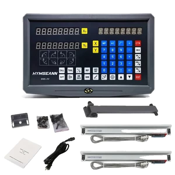 Digitaalinen näyttö, AC110V/220V näyttö, 0-1000mm lineaarinen asteikko kooderi, 0005mm täydellinen pakkaus 0.005mm complete kit