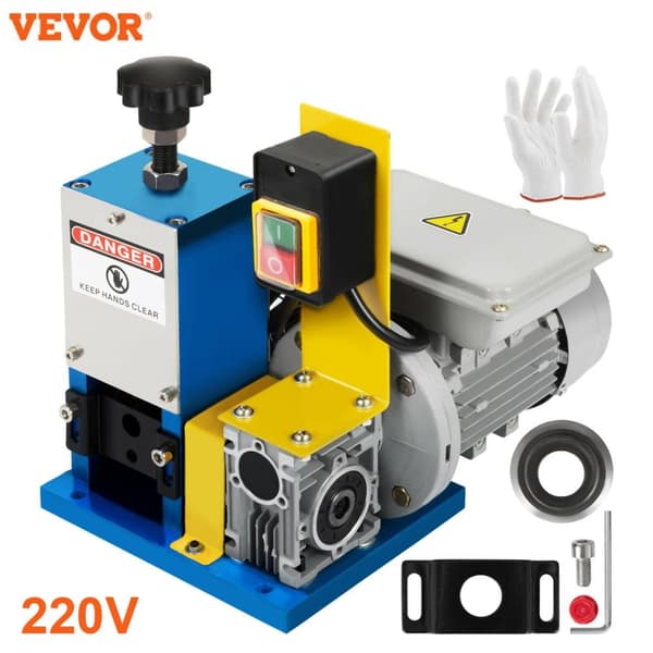 Sähköinen johdon kuorintakone, kuorii 15-25mm kaapelia, 220V/110V virtasyöttö, Punainen