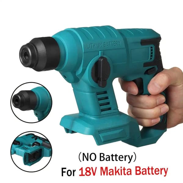 Elektrisk Hammer, Genopladelig, Trådløs, Blå