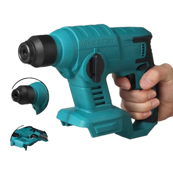 Elektrisk Hammer, Genopladelig, Trådløs, Blå