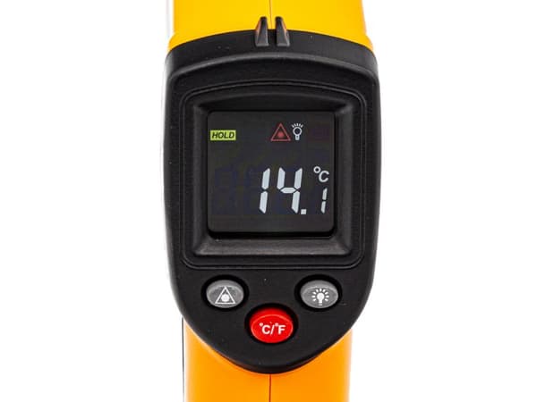 Pyrometer - lasertermometer Från-50 Till 530°C BENETECH Orange