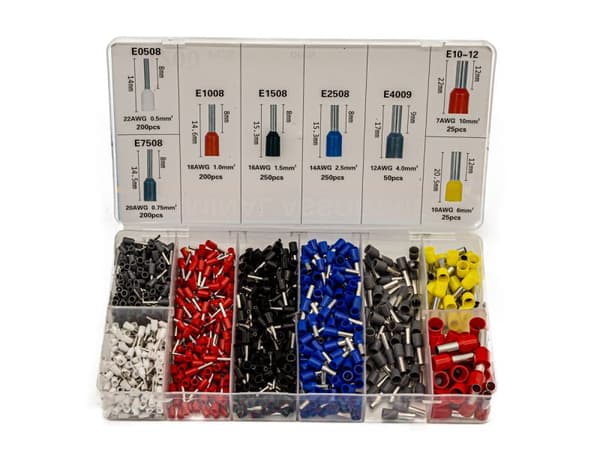 Crimper, Crimper til kabler, muffer, klemmer + bøsningssæt 1200 stk.