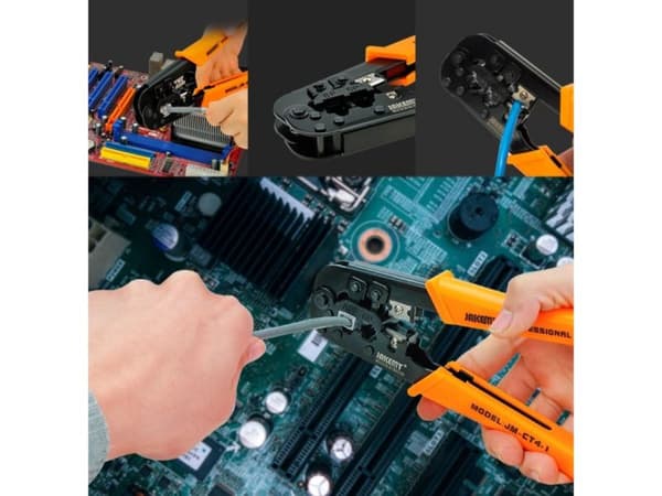 Professionel crimper til kabler og stik RJ45 RJ12 RJ11 Jakemy