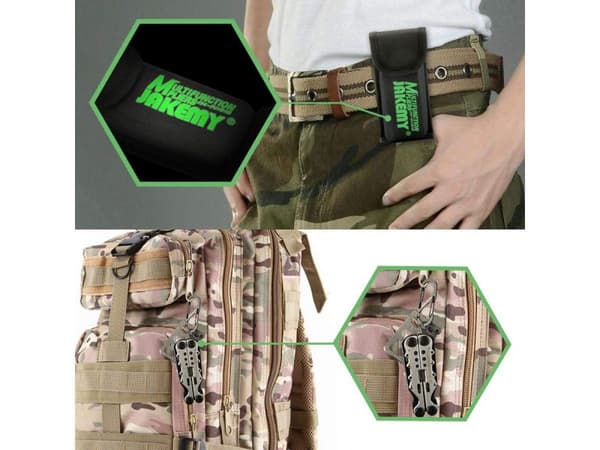 Jakemy Multitool 10in1 - Tænger, kniv, sav, overlevelseskort