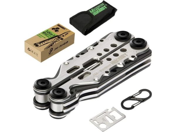 Jakemy Multitool 10in1 - Tænger, kniv, sav, overlevelseskort
