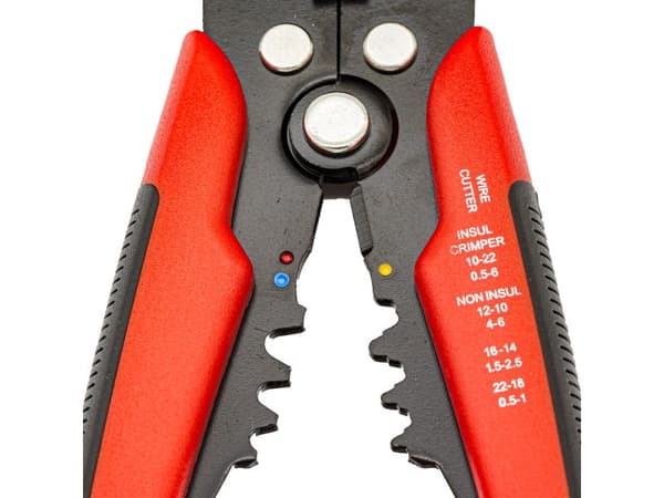 Professionell kabelisoleringsavdragare Crimper, Crimper, Cutter