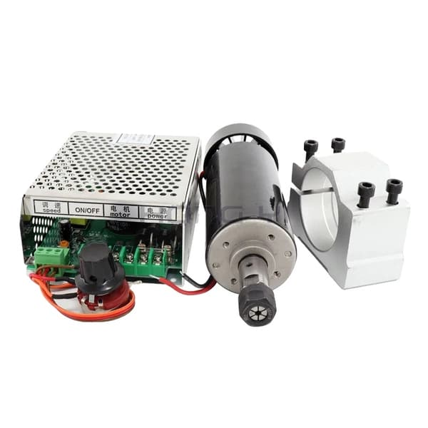 CNC Spindelmotor, 05 kW Effekt, Hastighedsregulator, 500w spindelsæt 500w spindle sets