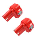 Miniatyrbillede 1 af 2: Genopladelige batterier, 3500mAh kapacitet, kompatibel med Makita 96V skruemaskine., 9,6V, 2 pakke