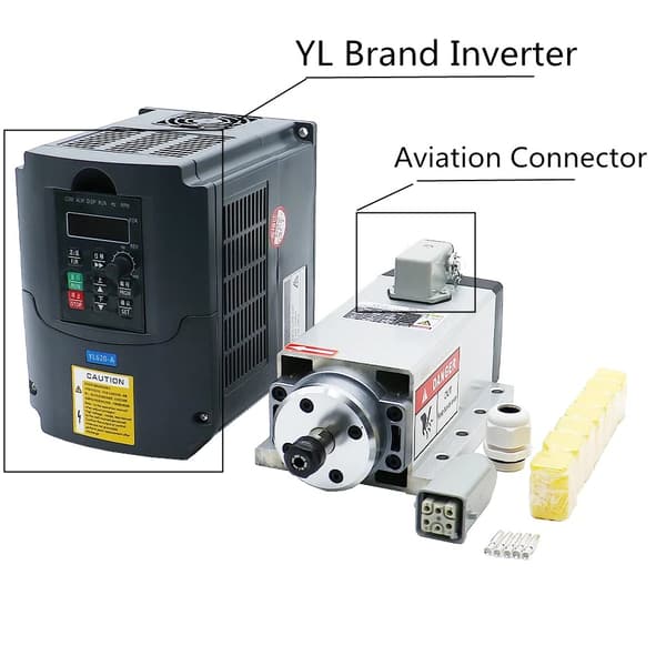 CNC Spindel Kit, 15kw Luftkølet Motor, HY YL VFD Inverter, 220V, luftfart YL kit
