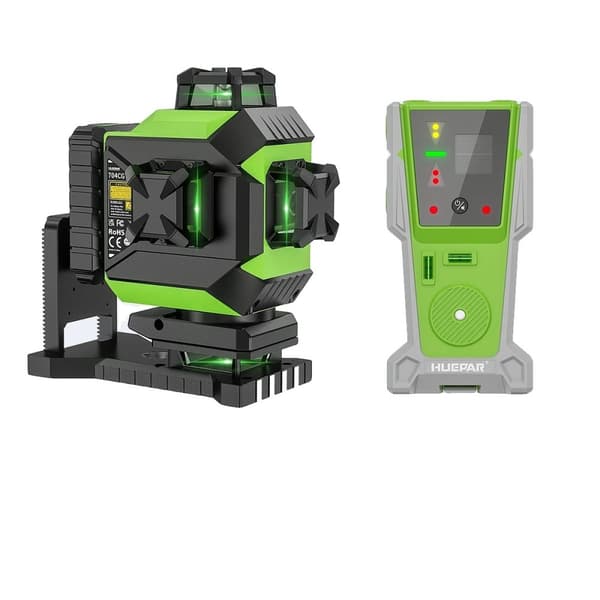 Laser Niveau, Selvnivellerende, Grøn Stråle, Med LR-6RG