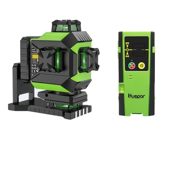 Laser Niveau, Selvnivellerende, Grøn Stråle, Med LR-6RG With LR-6RG