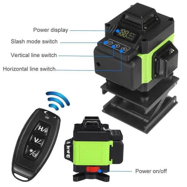 Laser Niveau, APP Kontrol, Selvnivellering