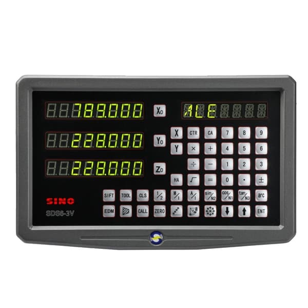 Digitalt avläsningsdisplay, hög precision, metallhölje, SDS6-3V DRO