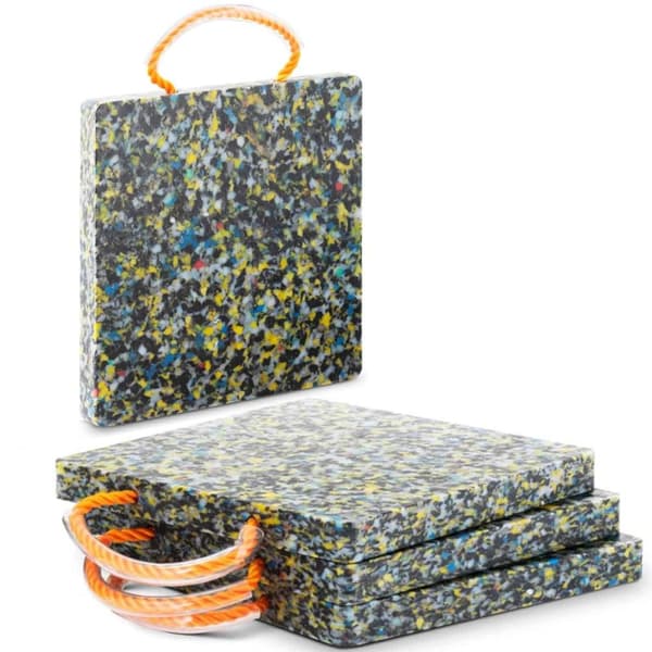 Fyrkantig stabiliseringsdyna för kranfötter, 30 x 30 cm, upp till 7000 kg, set om 4 st.
