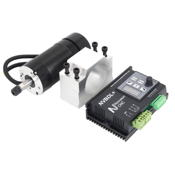 CNC-fräsrouterkit, DC-borstlös luftkyld spindelmotor, utan Hall-sensorer