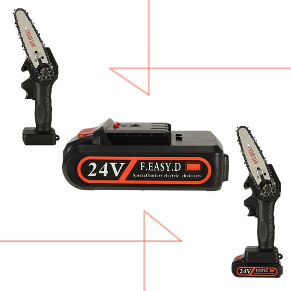 Motorsav, håndsav, USB, i kuffert