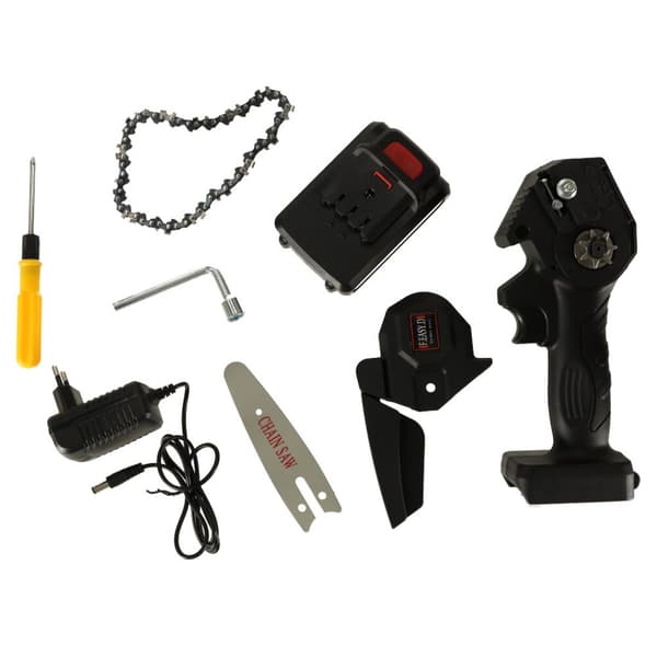Motorsav, håndsav, USB, i kuffert