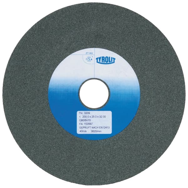 Tyrolit Lige Keramisk Siliciumcarbid Slibeskive Vind 175x25x32 Mm