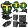 Pikkukuva 2 / 2: 3D 360° Viivataso Laserilla, itsetasaus, IP54-vesitiivis, 12 viivan projektiointi,4D 16 riviä EU-liitin