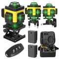 Pikkukuva 1 / 2: 3D 360° Viivataso Laserilla, itsetasaus, IP54-vesitiivis, 12 viivan projektiointi,4D 16 riviä EU-liitin