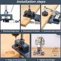 Miniatyrbillede 3 af 3: 35 mm præcisionssmedet værktøj til hængselhuller i aluminiumslegering