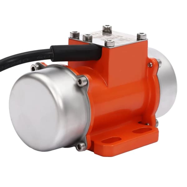 Vibrationsmotor med hastighedsregulator, 40W børsteløs motor, justerbar 0-4000 omdr./min, IP65-klassificeret,12V, Orange