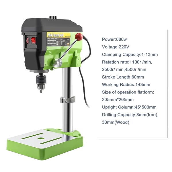 Allsome Borrpress, 650W Effekt, 4600RPM Hastighet