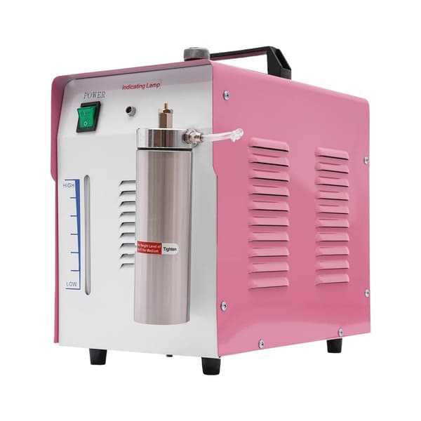 Oxygen Hydrogen Polermaskine, Høj Flammetemperatur 2800℃, Kompakt Design,EU, Lyserød
