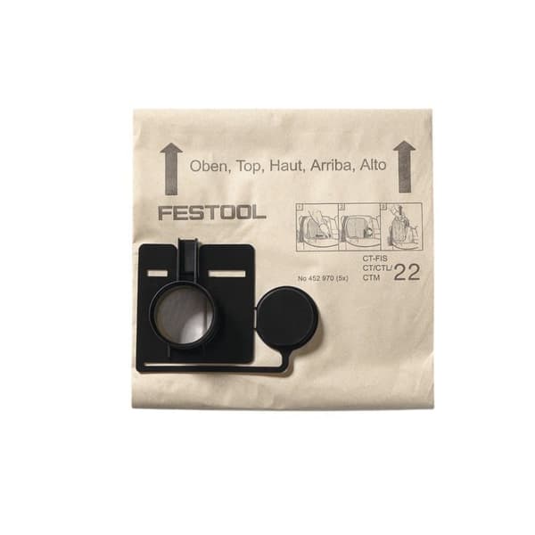 Paperipussit pölynimurille Festool FIS-CT 55 5X