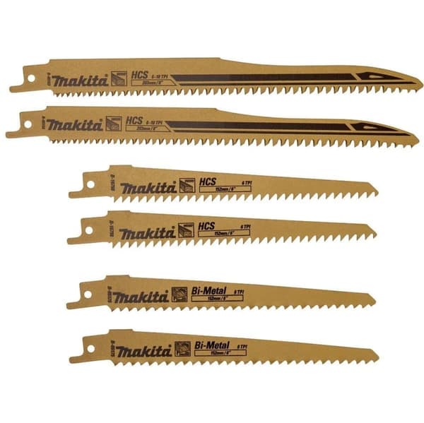 Pistosahanteräsetti Makita B-16798/B-05175/B-05153; 6; 6 kpl.