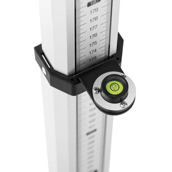 Foldbare nivelleringsliste 5 m stav + vaterpas