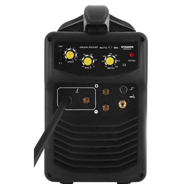 Puoliautomaattinen hitsauskone migomat TIG MIG/MAG MMA 250A IGBT Stamos Saksa + 5kg lanka