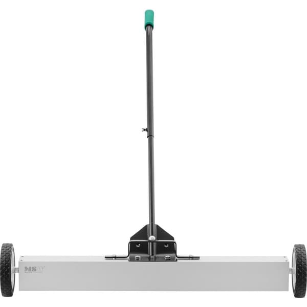 Magnetisk sopkvast för uppsamling av nagelfilar på hjul, bredd 90 cm