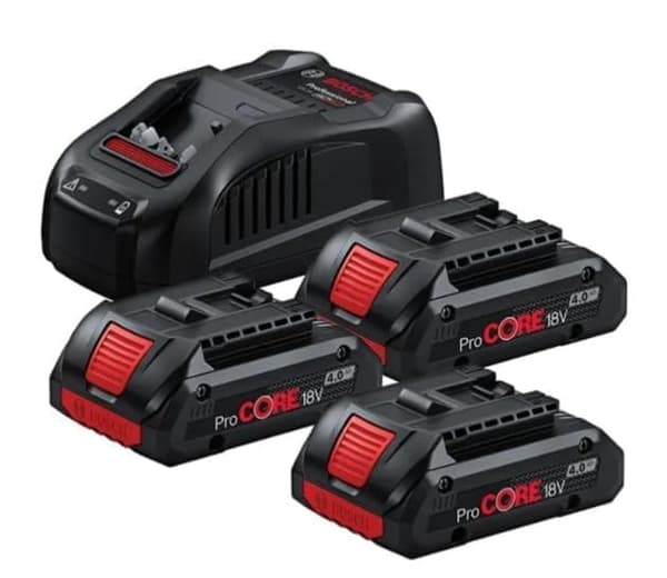 Tarvikesarja Bosch GBA ProCORE 18V; 18 V; 3x4,0 Ah akku
