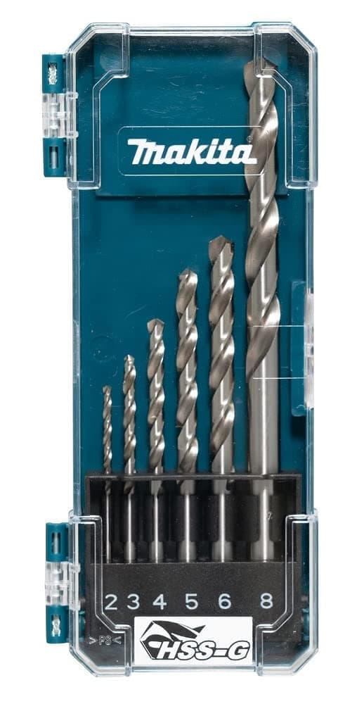 Metalliporanteräsarja Makita D-75742; HSS-G; 2-8 mm; 6 kpl.