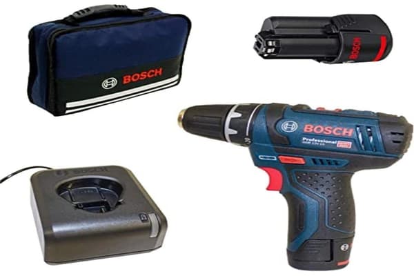 Pora/ruuvinväännin Bosch GSR 12V-15; 12 V; 2x2,0 Ah akku