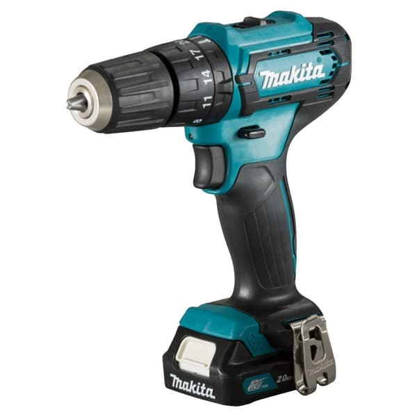 Iskupora / ruuvinväännin Makita HP333DWAE; 12 V; 2x2,0 Ah akku