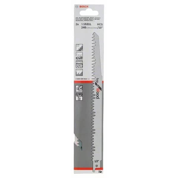 Puukkosahanterä Bosch S 1531 L; 2 kpl.
