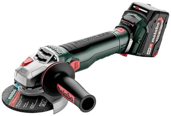 Kulmahiomakone Metabo WB 18 LT BL 11-125 Quick; 18 V; 2x5,2 Ah akku