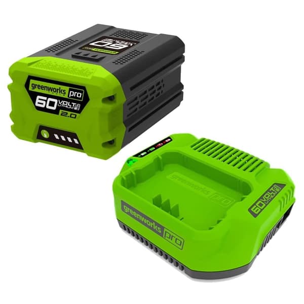 Akku Greenworks GSK60B2; 60 V; 2,0 Ah; Li-ion + latauslaite