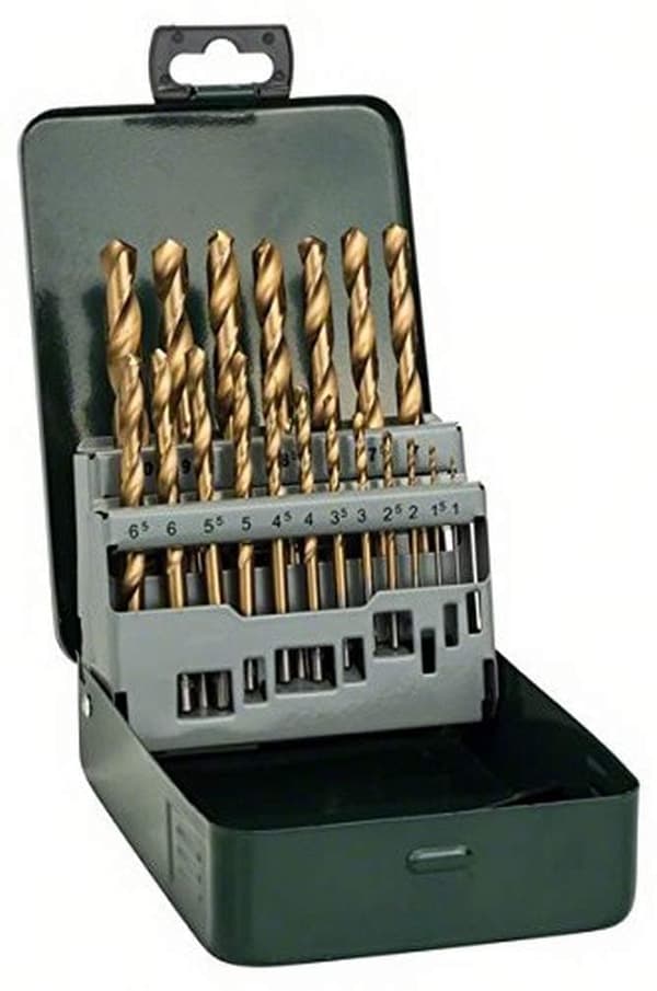 Metalliporanteräsarja Bosch HSS-Tin; 1-10 mm; 19 kpl.