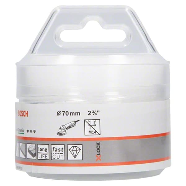 Timanttikuivaporanterät Dry Speed Best for Ceramic Bosch X-LOCK Ceramic Dry Speed; 70x35 mm